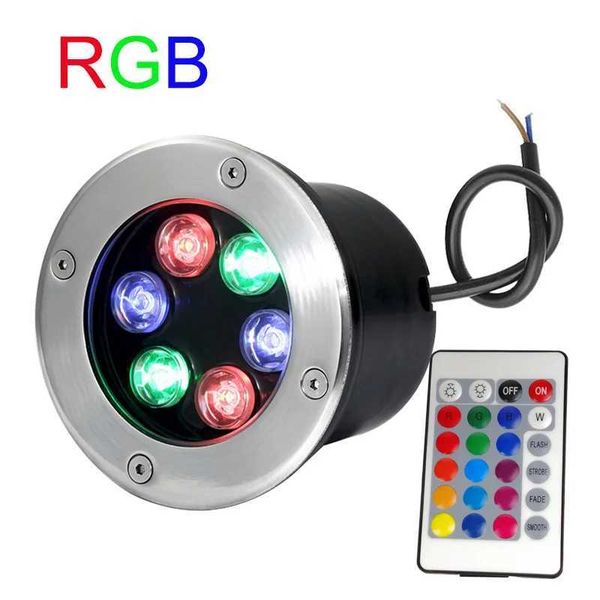 Waterproof led light garden underground 3W6W18W IP67Outdoor Buried Garden Path Spot Recessed Remote control RGB LED buried lamp CL240813