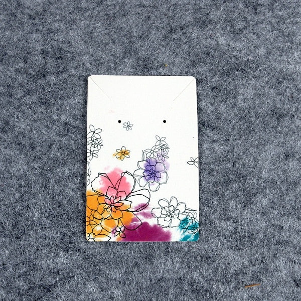 100 Uds. Tarjetas para presentación de joyas de papel para pendientes y collares