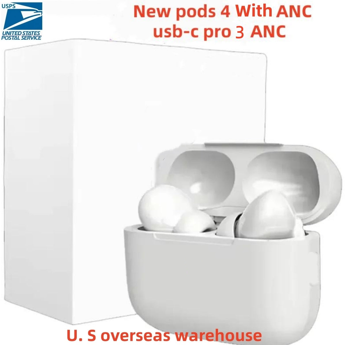 2025 New podspro 3 Earphones Pods 4th Gen Active Noise Cancelling wireless Headphones pods 3rd Headset For Xiaomi iPhone 17