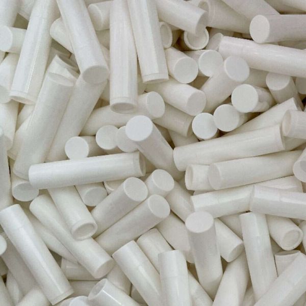 10Pcs White Empty Lip Balm Tubes PP Lipstick Container Handmade Cosmetic Packing Bottle