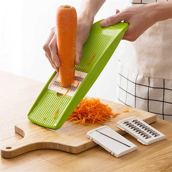 Mandoline Vegetables Slicer Grater Carrot Korean Cabbage Food Processors Manual Cutter Kitchen Accessories Tools with 3 Blades X250125