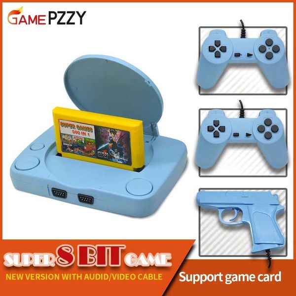 Video game console with built-in 22 retro handheld game console ports and game cards for expanding classic game player AV output Y241109