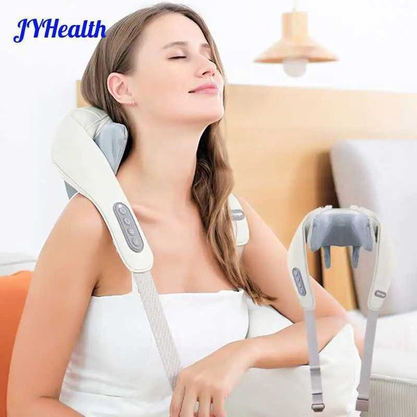 JYHealth Finger Pressure Neck and Shoulder Massager Heating Muscle Knee Shaver Electric Full Body Massage Pillow Massage Head Tool W240819