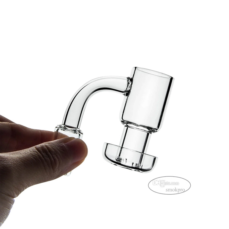 Flat Top Terp Slurper Quartz Bucket Banger Smoking Accessory Attachment With 10mm 14mm Male 45 90 Degree Joint For Glass Bong Dab Rig Bubbler