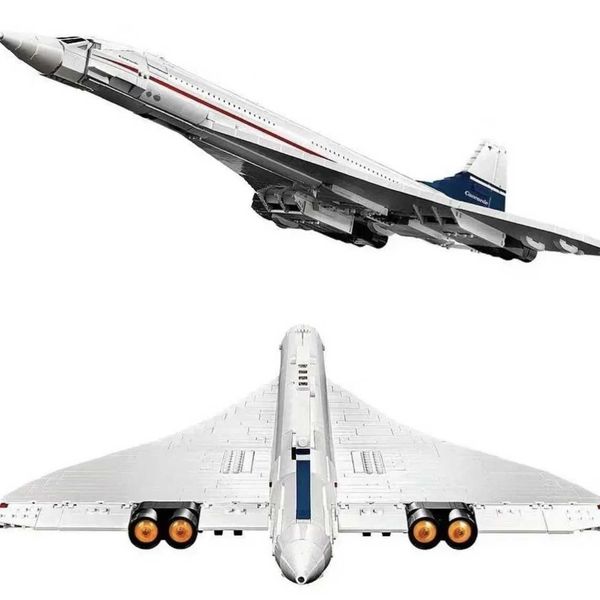 Aircraft Modle 10318 Concorde Airbus Building Block Technology 105cm Aircraft Model Building Block Childrens Birthday Gift Education Toy S