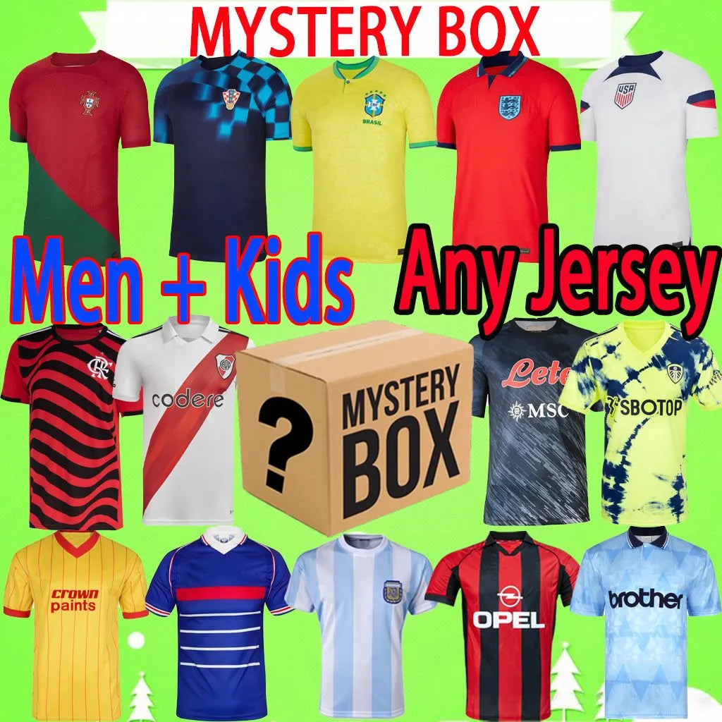 MYSTERY BOXES 2023 2024 soccer jerseys XXXL 4XL national team KIDS 22 23 blind box Toys Gift 2023 football shirts birthday present Uniform Sent at r