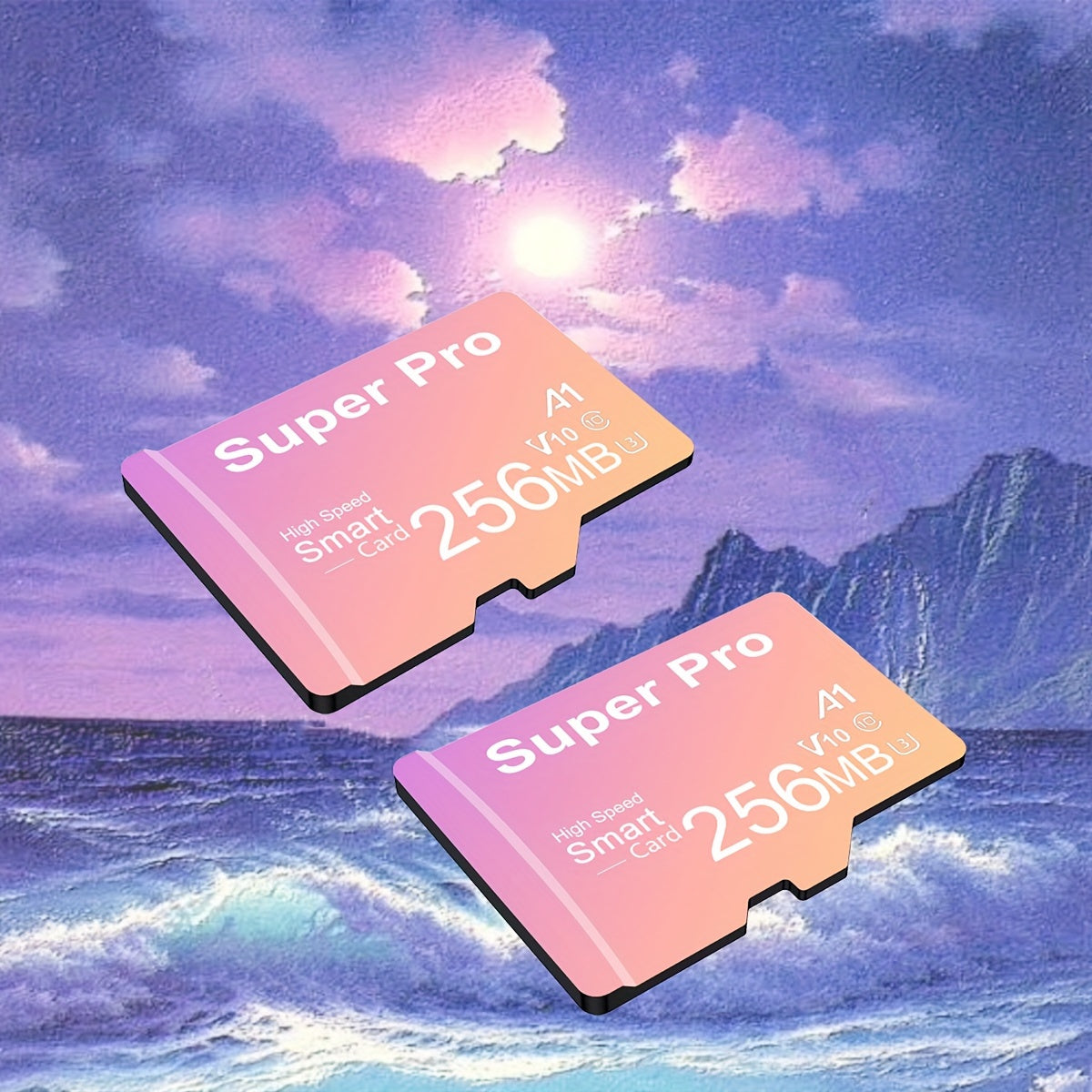 TEMU 2-pack Tf Cards - Multiple (512mb-256mb-128mb-64mb) For Versatile With Smartphones, Tablets, Cameras, Pcs, Car Audio & Game Consoles - Storage