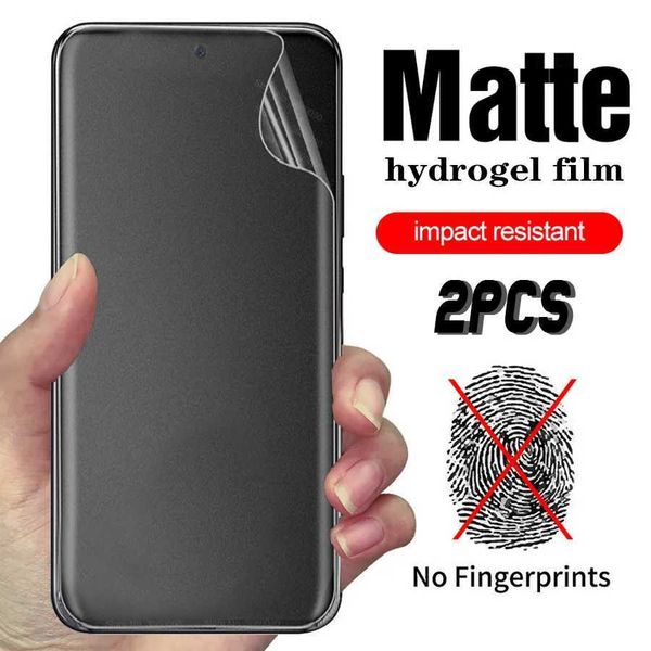 Cell Phone Screen Protectors 2pcs Samsun A55 matte Hydrogel film For Samsung Galaxy A15 4G A55 A35 A25 5G A 35 Frosted screen protectors Not