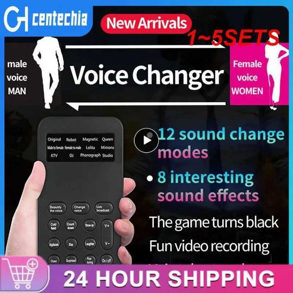 1~5SETS adjustable real-time sound card clear USB voice converter multifunctional audio switch microphone B240815