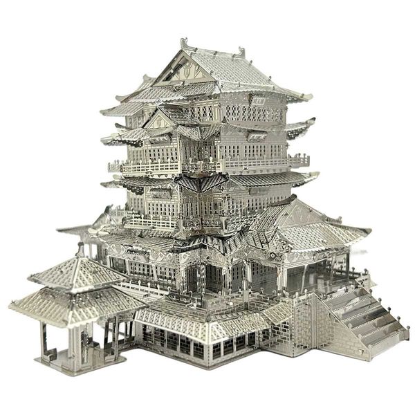 Teng Pavilion 3D Metal Puzzle Diy Modelo Kit de construção ADT Toys Birthday GiftT250118