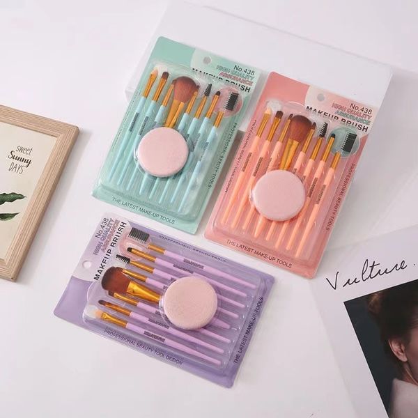 8 puff puff brushes with bubble shell puff straps