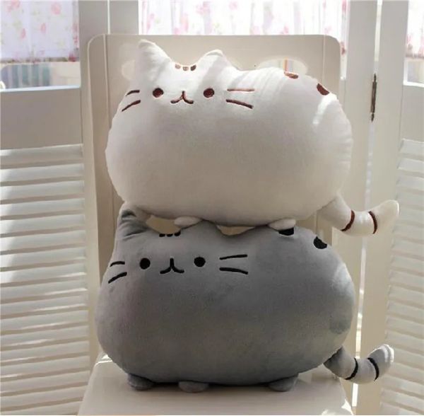 Plush Dolls 25-50cm Kawaii Cat Pillow with Zipper and PP Cotton Biscuits Plush Cat Animal Doll Kids Child Baby Peluche Gift Pushin Toy 23092