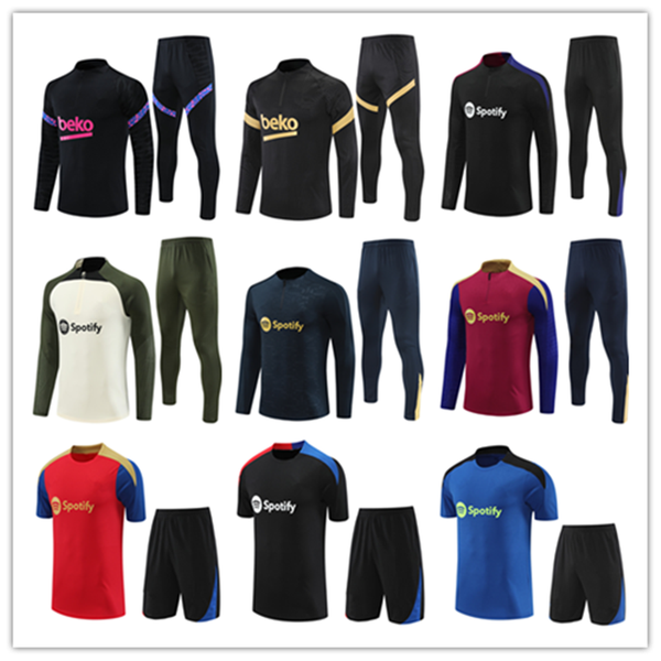 23 24 25 Barcelone Barcellona tracksuits training survetement kit retro Soccer chandal LAMINE YAMAL GAVI FERRAN PEDRI LEWANDOWSKI RAPHINHA J