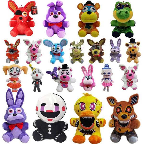 Plush Dolls 18cm FNAF Freddy plush toy filling and plush animal bear rabbit game FNAF childrens birthday toy AAA J241214