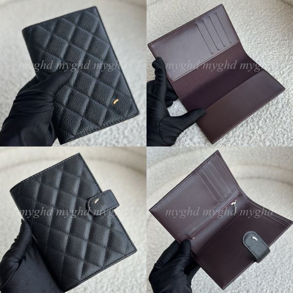 Top Quality Women Passport Holder Genuine Leather Wallets Size 15x10cm 2 Styles Card Holders With Box 28746