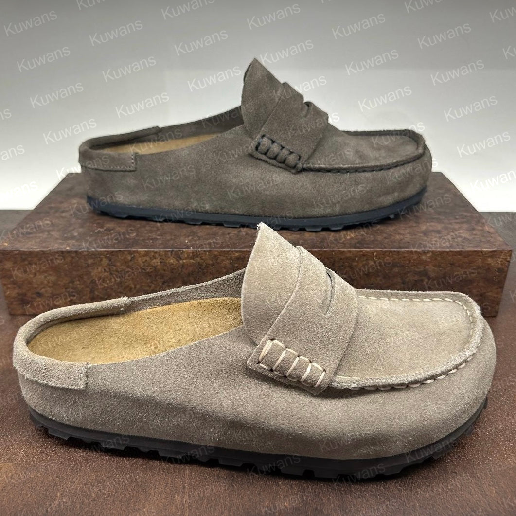 Designer Naples Slippers Wrapped Clogs loafers Sandals Clog Cork Flat High Quality Fashion Winter Summer Shoes Genuine Leather Slide Beach Women Men