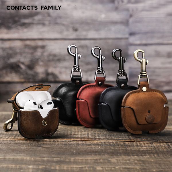 Suitable for the new AirPods 3 protective case, genuine leather portable Apple third-generation Bluetooth earphone case, available for whole