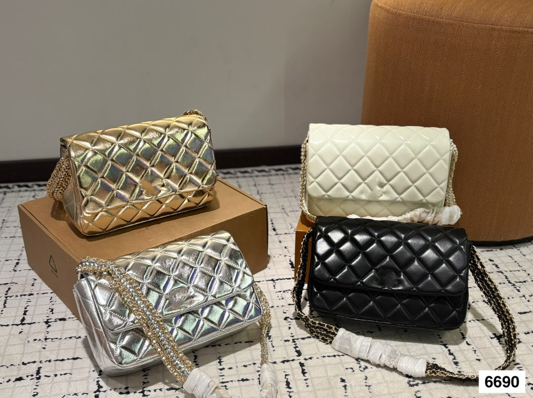 designer purse wallet shoulder classic check flap gold chain crossbody women party baglambskin messenger handbag multiple color ....