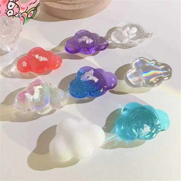 Cell Mounts Holders Cute 3D Glitter Laser Cloud Grip Tok Griptok Ring For Accessories Phone Stand Holder Korean Bracket S246062