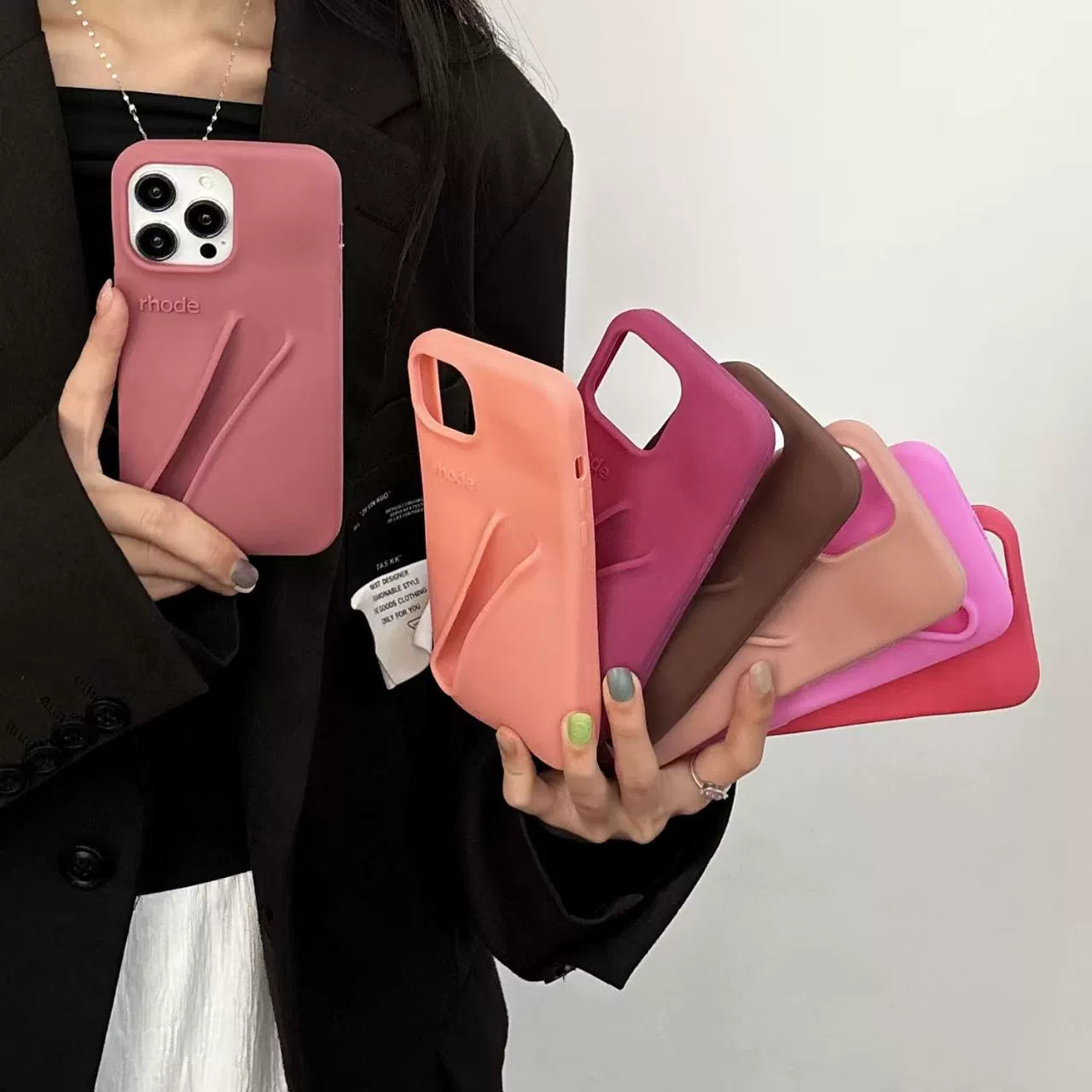 Phone case Lipstick Portable Case Lip Gloss Lip Balm 3D Make-Up Silicone Phone Case for iPhone 17 16 15 14 13 12 Pro Max Holder Cover Silicone Soft