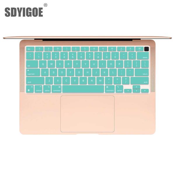 Keyboard Covers A2337 protective film silicone soft color keyboard cover for Macbook Air13 M1 2020 laptop keyboard cover with new English la