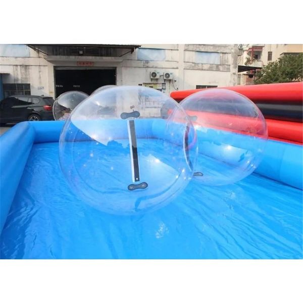 Commercial inflatable water pool air blown swimming floating equipment for walking Zorb Ball Games free ship with 2 Zorb Balls