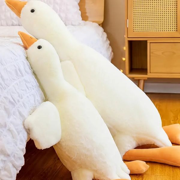 Giant Duck Plush Toy Floor Mat - Soft Polyester Stuffed Animal, Home Decor, All Ages, Ideal for Birthday, Thanksgiving, Christmas Gifts