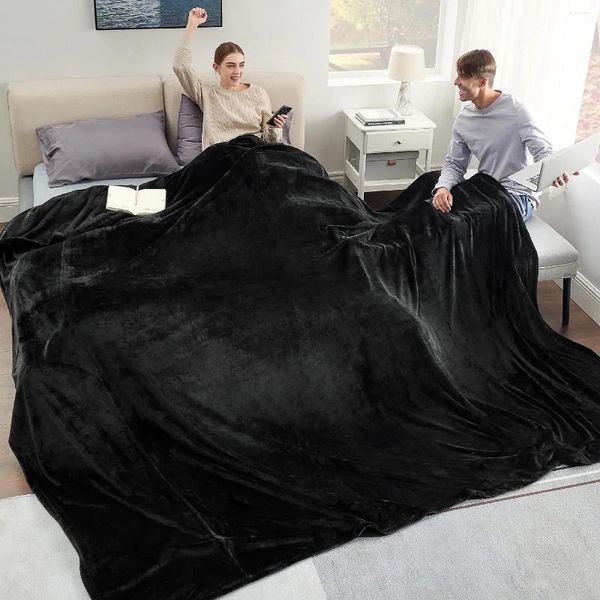 Oversized Fleece Soft Cozy, Extra Large Throw Blanket for Bed, Sofa, Couch, Travel, Camping, Super Warm in Winter, 200x230cm
