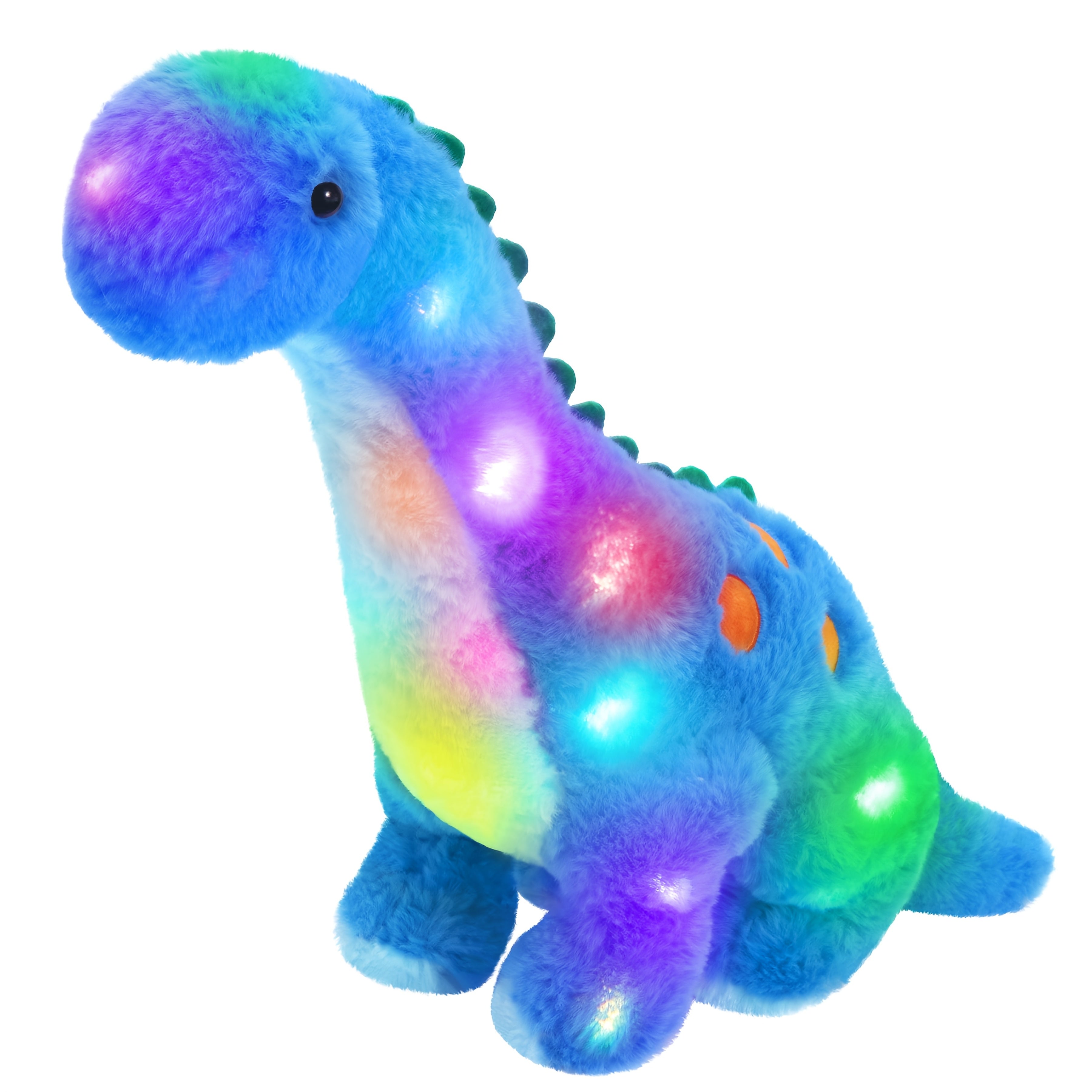 TEMU Musical Glowing Plush Toy, Glow In The Dark Stuffed Animal, Gifts, Cute Soft Children's Playing Doll, Dinosaur Theme Birthday Gift Plush Toy For