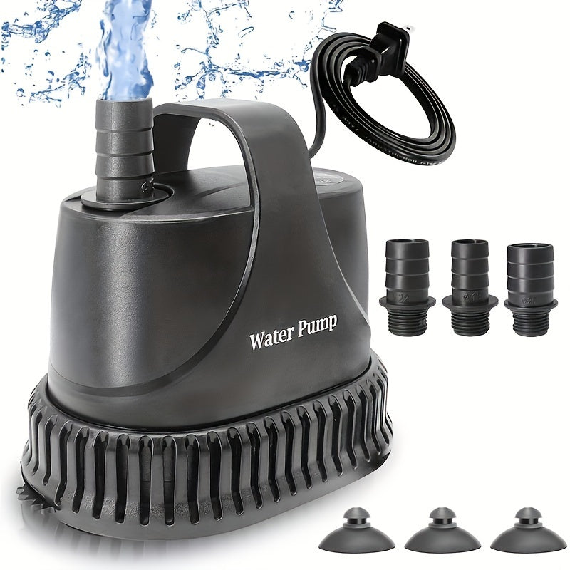 TEMU 530gph Submersible Water Pump, 30w Water Fountain Pump, Aquarium Pump, 2000l-h Water Pump With 7ft Power Cord For , Water Table, Waterfall, Fish