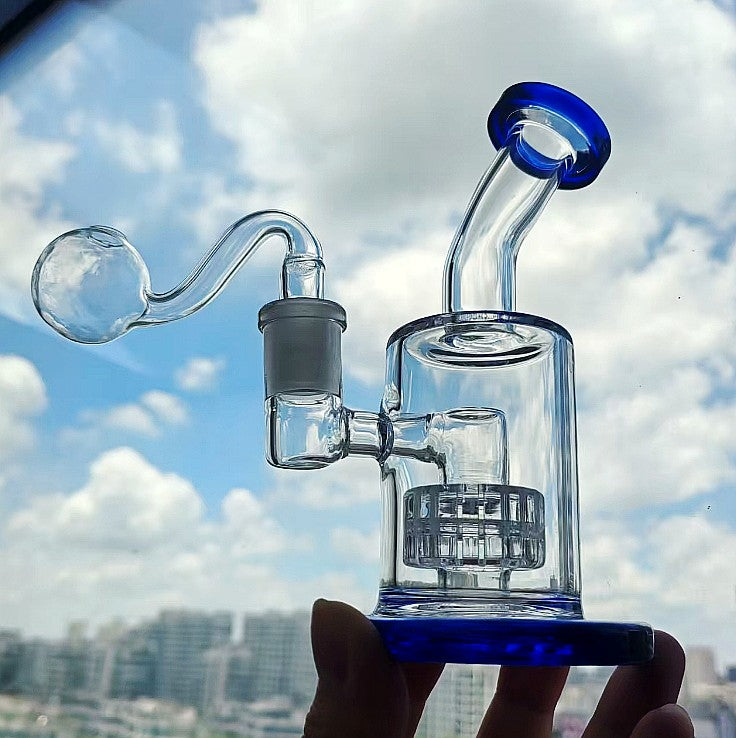 Glass Bongs Bubbler Hookahs Smoking Glass Water Pipes Beaker Dab Rigs Matrix Perc Oil with 14mm Joint