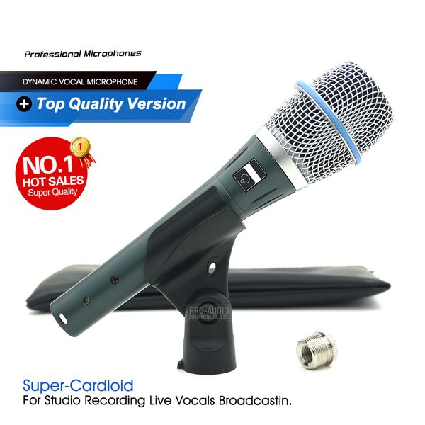 Grade A Quality BETA87A Professional Wired Microphone BETA87 Super-Cardioid Condenser Mic For Live Vocals Karaoke Performance