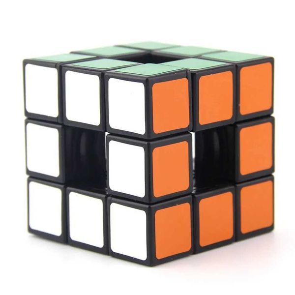 Magic Cubes LanLan Hollow Cube 3x3x3 Magic Cube Puzzle Toys 3x3 speed axis ghost maze cube puzzle game s toy Magic Cubes S2412192