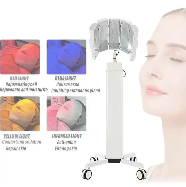 4 Colors PDT LED Light Therapy Body Care Machine Face Skin Rejuvenation LED Facial Beauty SPA Photodynamic therapy beauty Instrument