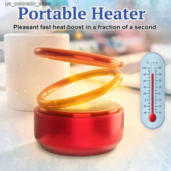 Space Heaters Rotating Double Ring Kinetic Molecular Heaters Portable Flavoring Air Purifier Solar Powered Defroster Car Heater Air Freshene