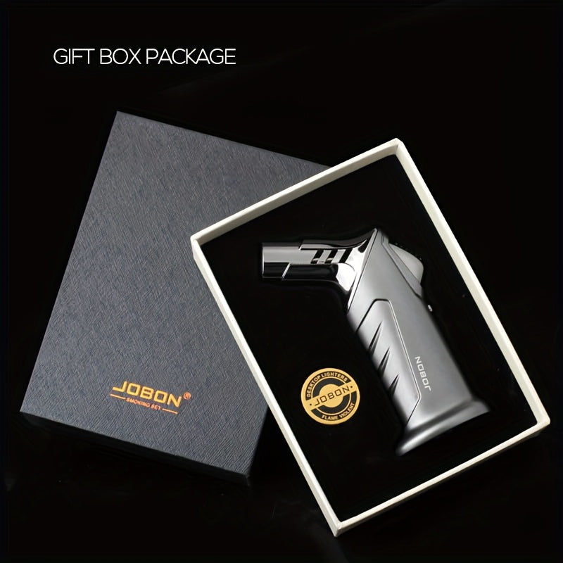 TEMU 2500°f Butane Lighter Gift Set - Refillable, With Safety Lock & Adjustable Flame. Lighting Wood Chips, Charcoal, And (gas Not Included). Ideal