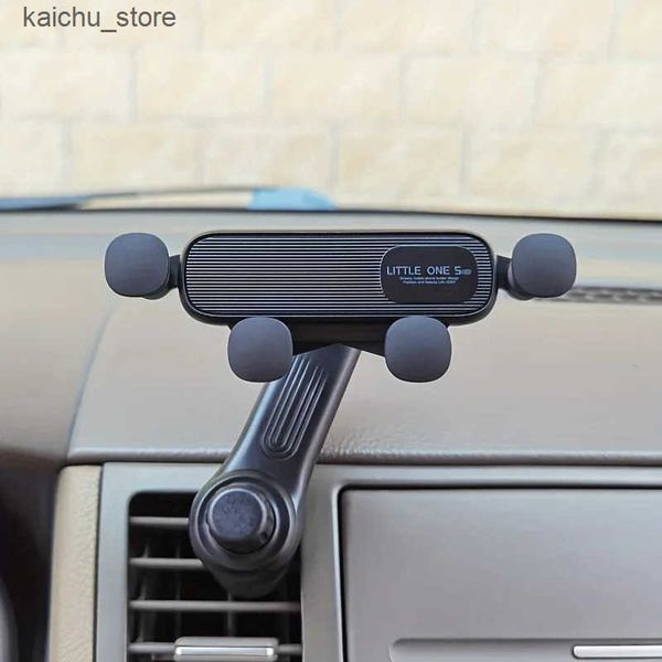 Mounts Holders New Gravity Car Phone Holder - Strong Air Vent Clip Mount Secure Holding Adjustable Mobile Cell Stand for Hands-Free J241217