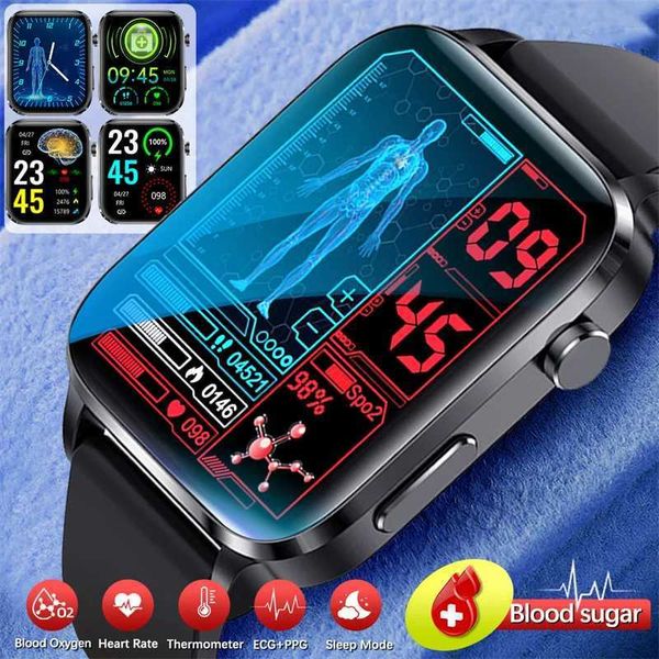 Smart Watches Laser therapy health smartwatch suitable for male uric acid blood lipids blood pressure smart Bluetooth call watch 2024 J24091