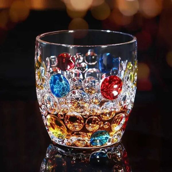 350ml Crystal Color Whiskey Cup Coffee Cups Whisky Liquor Wine Water ware X027 Y250117