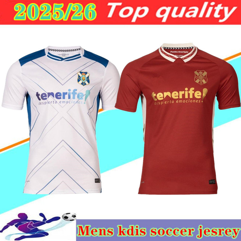 2025 2026 CD Tenerife Soccer Jersey Camisetas de futbol 25 26 GALLEGO ZORRILLA MO DAUDA BUNUEL ROMERO SIPCIC MARTINEZ home away football jerseys shi
