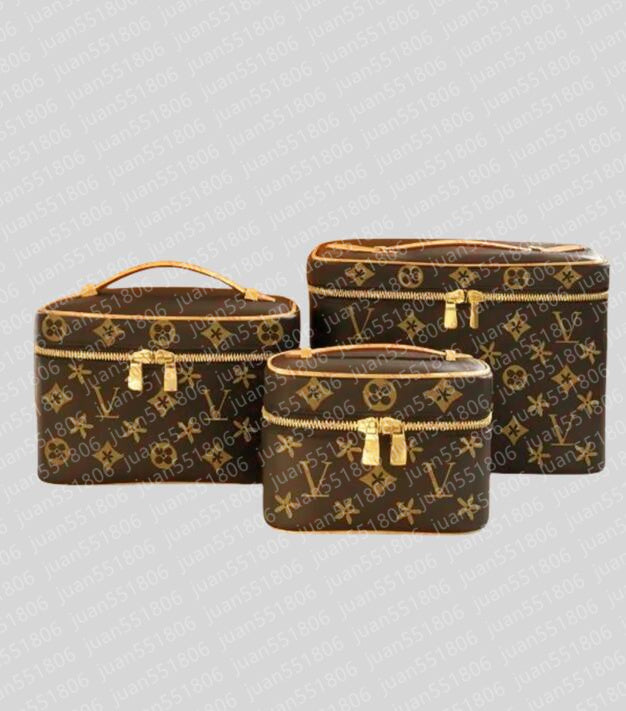 3 size nice bb vanity bag luxury tote handbag Women designer wash pouch make up bag man makeup Leather Shoulder clutch cosmetic bags