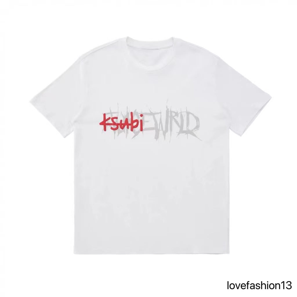 Rap Hip Hop ksubi designer Male Singer Juice Wrld American Retro Street Fashion Brand Short Sleeve T-shirt