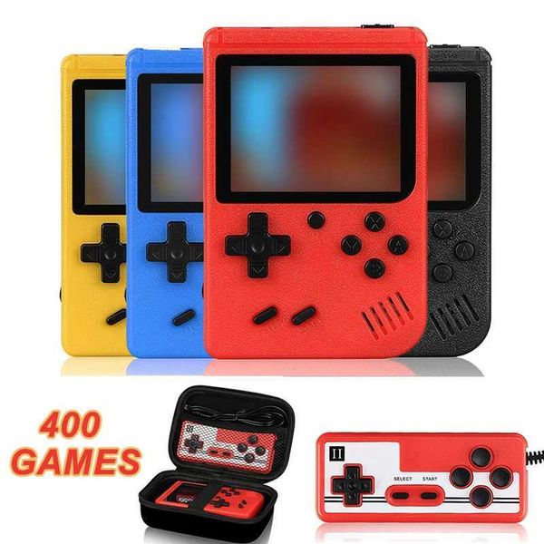 Built in 400 FC games mini retro handheld game console with portable case 3.0-inch LCD screen video game player childrens and boys gift X241