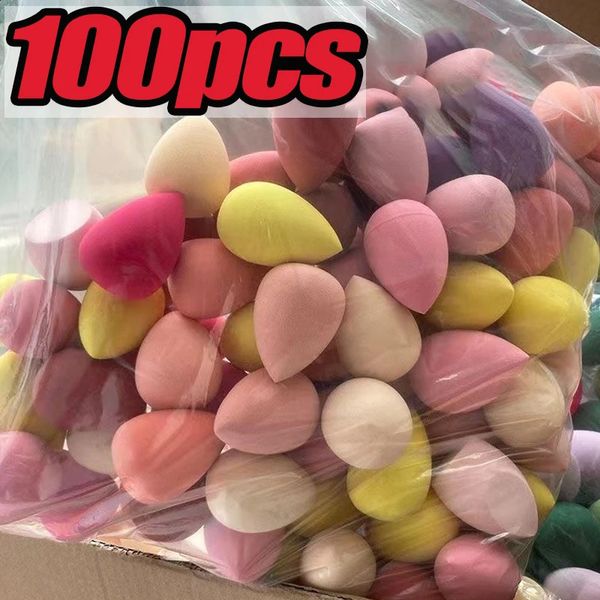 100-4 Mini Makeup Sponge Beauty Egg Makeup Puff Set Soft Base Sponge Powder Puff Womens Makeup Accessories Tools 241008