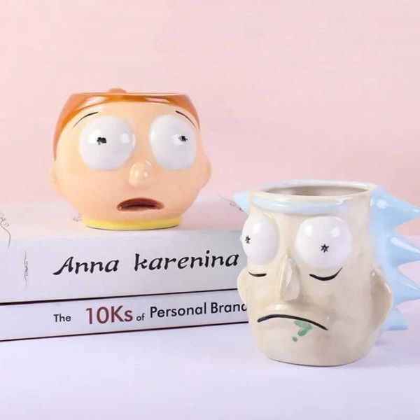 Large capacity 3D ceramic cups for the elderly and children creative coffee tea milk water bottles household and office beverages CL240905