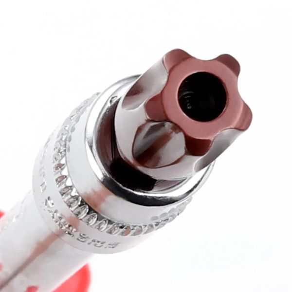 9pcs-set T10-T50 Pentalobe Screwdriver Bit Set 1-4 3-8 inch Drive Socket 5 point Torx Star Head CR-V Material Auto Hand Tool