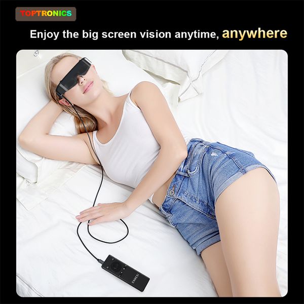 2D 3D Smart Glasses 256GB Large Memory 1000inch Giant Screen Headset Android Video Smart VR Glasses 4K HDMI Soft Fit Eyeglasses