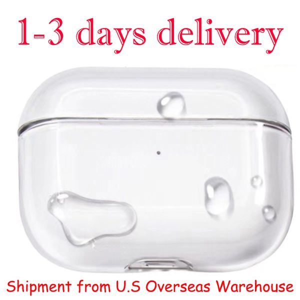 USA Stock For Airpods pro 2 3 4 earphones Accessories airpods 4 Silicone Cute Protective Headphone Cover airpod pro 2nd AIOYE TPU Shockproof