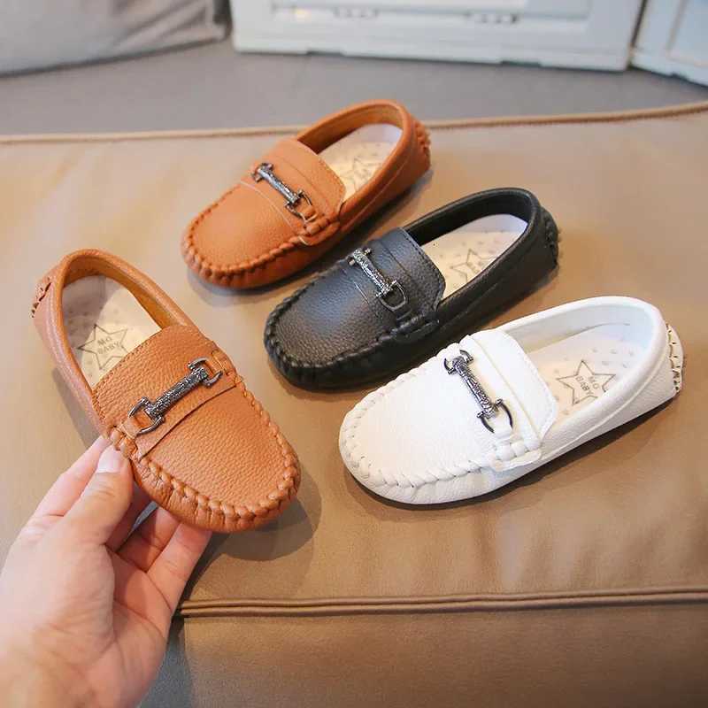 Baby Boy Dress Loafers Soft Bottom Non-slip Kids Casual Shoes for Girls Leather Moccasins New Designer Toddler Flats XJ250724