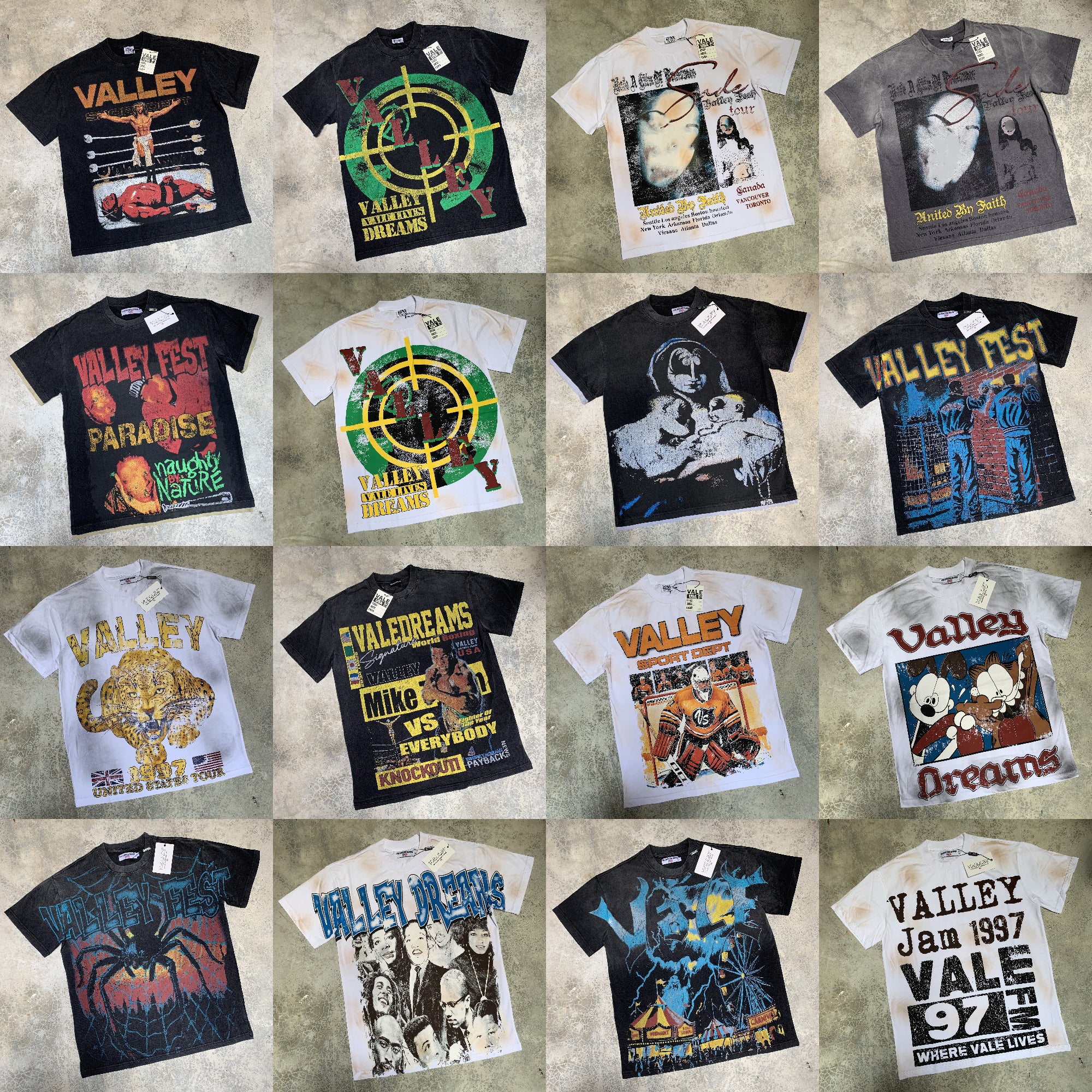 valley t shirt Men&#039;s T Shirts Shirts Mid Long Sleeve Mens Womens Punk Hip Hop Graffiti Style Graphic Tee Oversized Harajuku Loose Short Sleeved